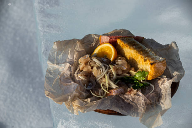 Baikal fish stock photo