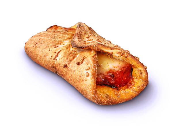 sandwich calzone pizza sandwich calzone pizza isolated on white def picture photos stock pictures, royalty-free photos & images
