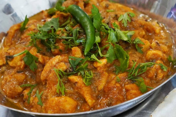 istock Indian curry called Amritsari chicken bhuna. 1369528100