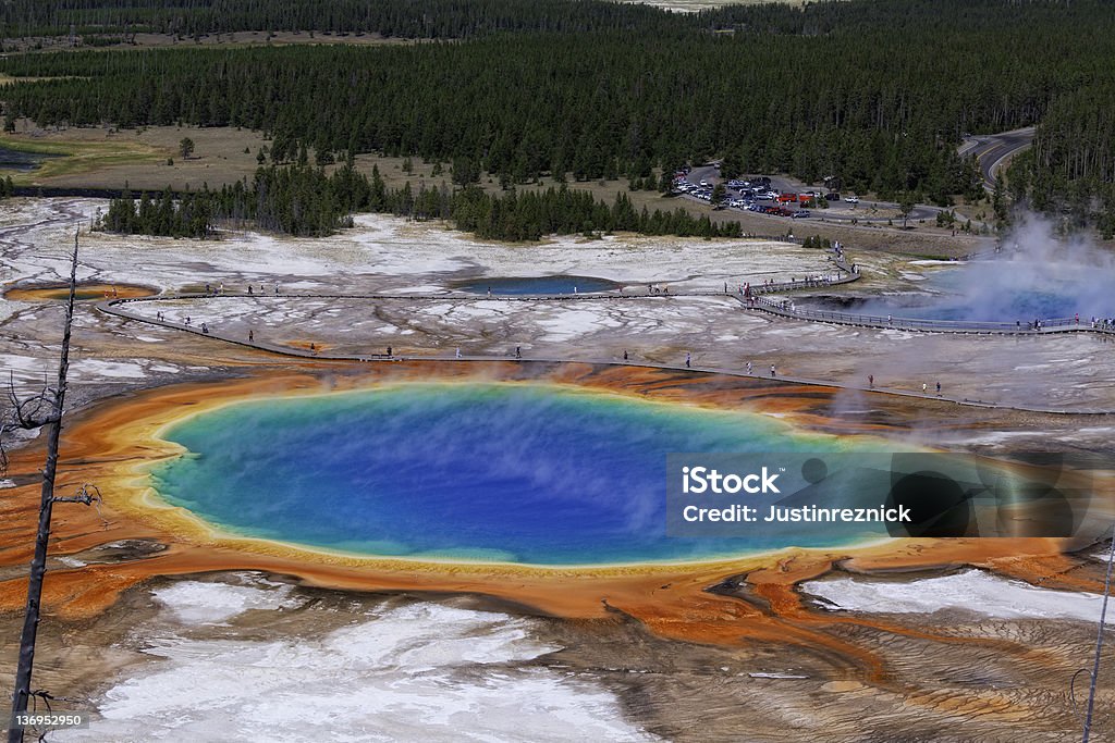 Fonte Grand Prismatic Close-Up - Foto de stock de Fonte Grand Prismatic royalty-free