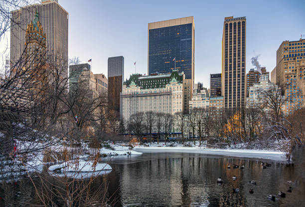 istock Plaza Hotel after snow storm 1369531289
