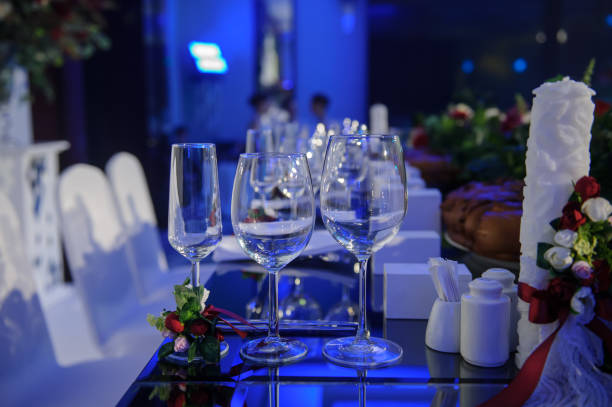 istock Wedding reception banquet party table 1369531974