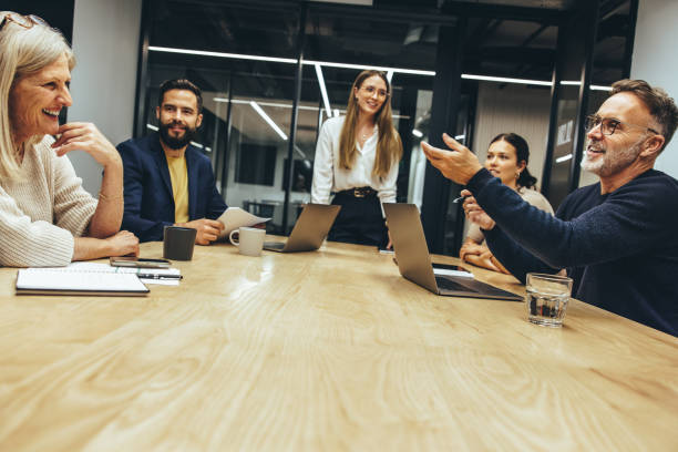 istock Diverse businesspeople having a meeting in an office 1369535066