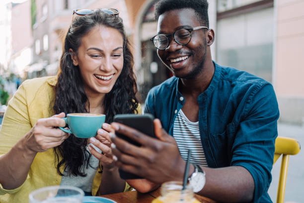 istock Lovely couple enjoying a coffee together. 1369536885