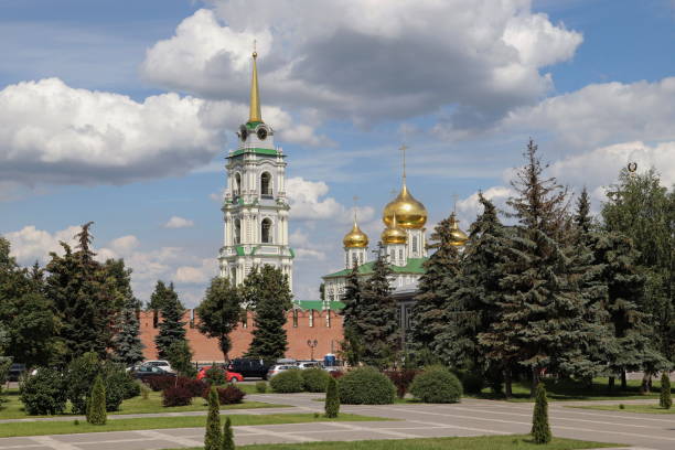 istock View to Tula central cathedral with bell tower 1369546736