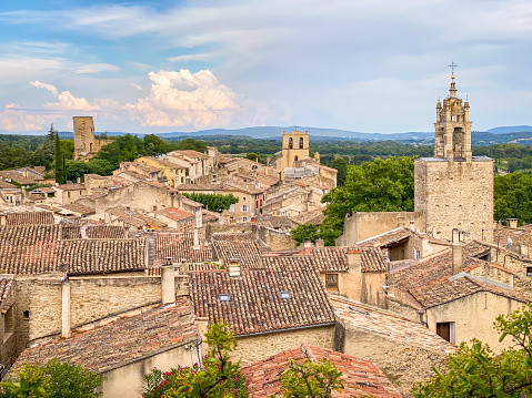 village of Cucuron in the Luberon valley in Provence, France