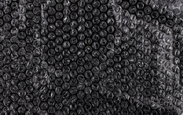 bubble wrap plastic texture. plastic package. - bubble foil imagens e fotografias de stock