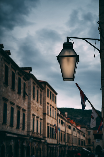 Street lamp in Dubrovnik.