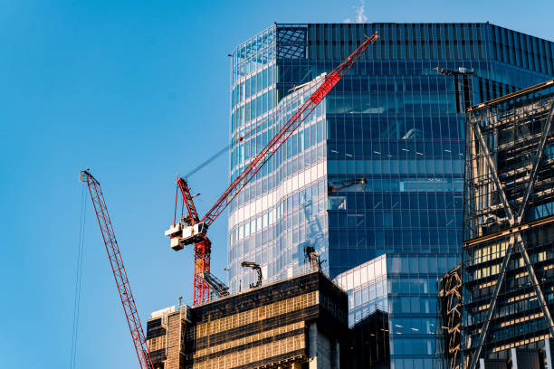 istock Skyscrapers and construction site in London 1369572742