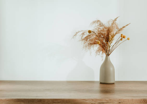 istock Dried flowers pampas grass in the ceramic vase 1369573666