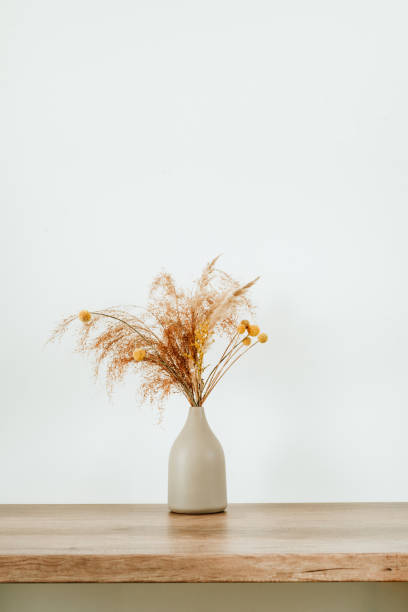 istock Dried flowers pampas grass in the ceramic vase 1369573719
