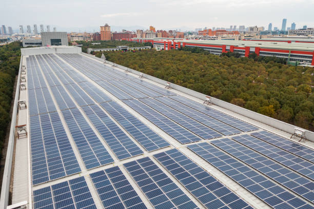 istock Urban solar power station 1369574287