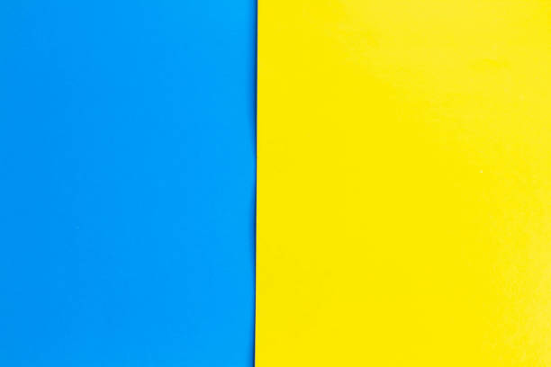 istock Multicolored background. Three colors on paper.Rainbow paper. 1369575350