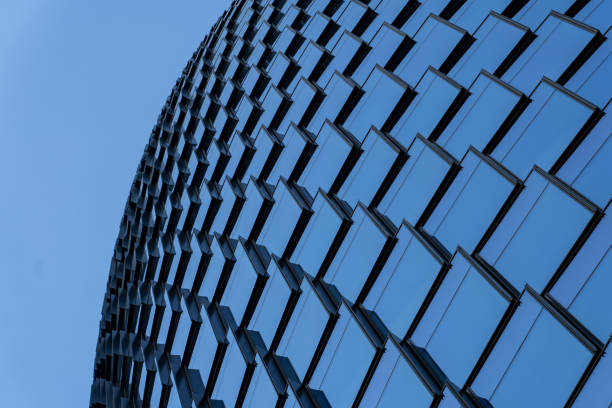 istock Exterior of Skyscraper, Windows of Office Building 1369575456