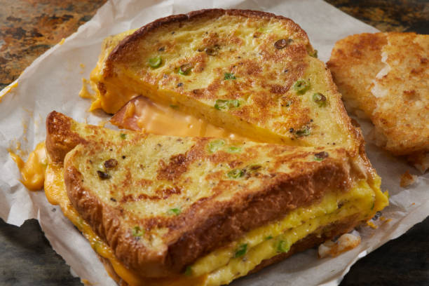 Made famous on Social Media - The Folded Egg, Cheese and Ham Sandwich with a Hash Brown Patty