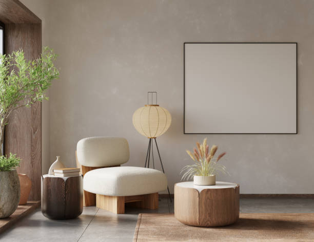 istock Interior design of modern apartment. Interior mockup, 3d render 1369577033