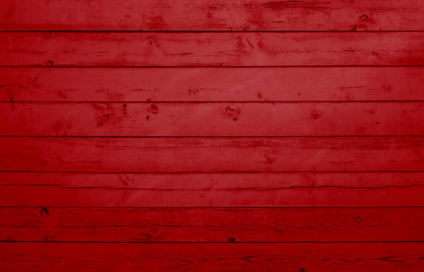 istock Old red planks - Wooden background 1369578810