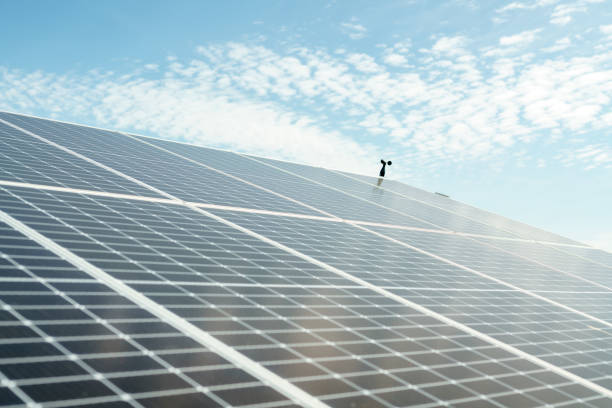 istock Solar panels generating green energy 1369588888