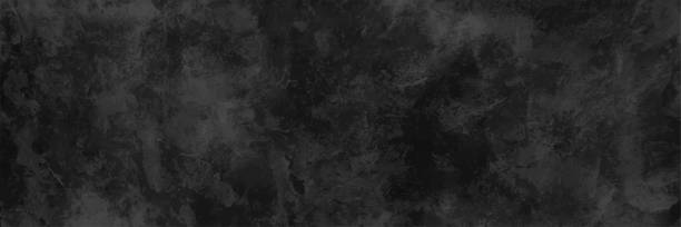 illustrations, cliparts, dessins animés et icônes de élégante illustration vectorielle de fond noir avec texture grunge vintage en détresse et peinture couleur charbon gris foncé - béton illustrations