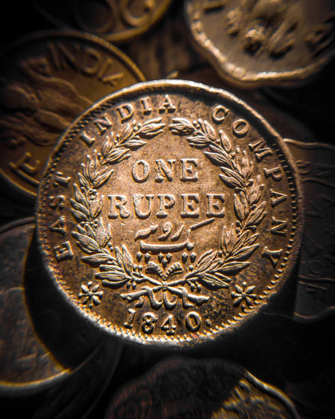 istock Old Indian Coin of value 1Rupee (year 1840) 1369597084