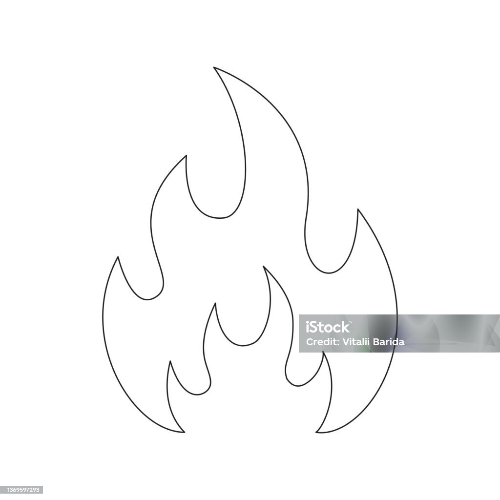 Fire Line Image Fire Line Symbol Stock Illustration - Download Image Now - Flame ...