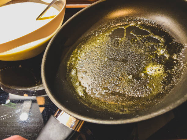 istock Butter in the pan for the pancake pond. 1369600015