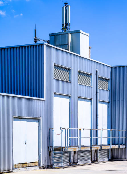 istock industrial door at a warehouse 1369605864