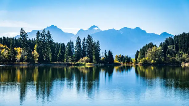 Lake Forggensee near Fuessen - germany