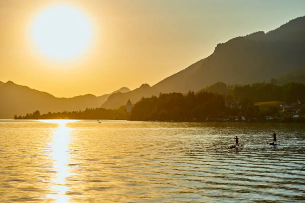istock SUP surfing on lake Wolfgang. 1369606985