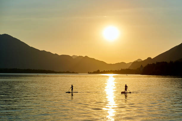 istock SUP surfing on lake Wolfgang. 1369606990