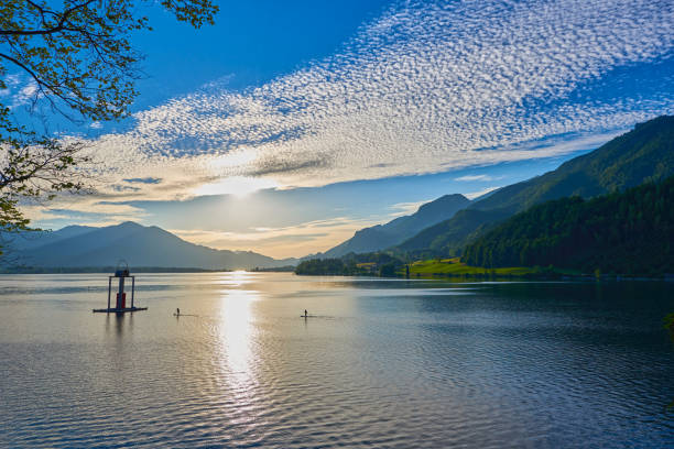 istock SUP surfing on lake Wolfgang. 1369607344