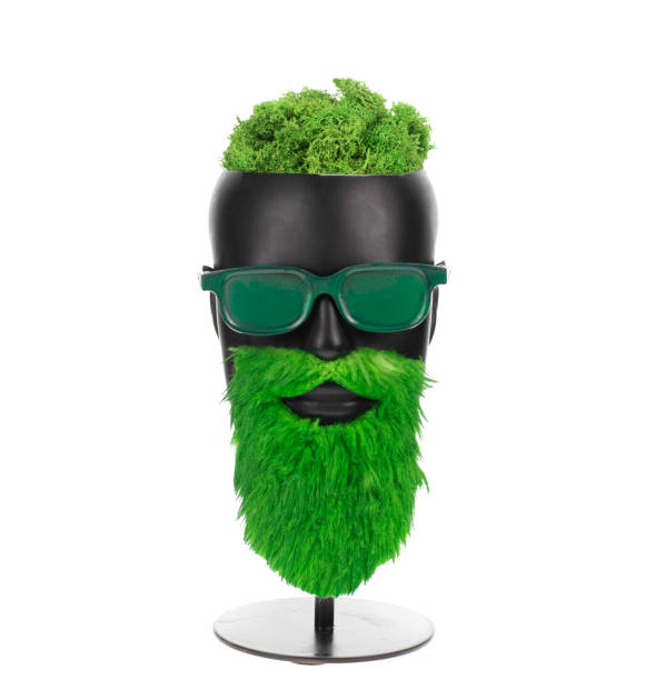istock Earth Day holiday, grass on mannequin head 1369607509