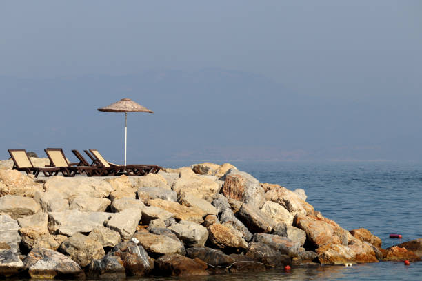 Beach vacation on a sea, quarantine during coronavirus pandemic