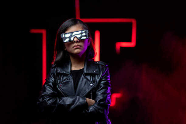 istock young mexican girl in glasses, future technology and metaverse concept, augmented reality 1369627888