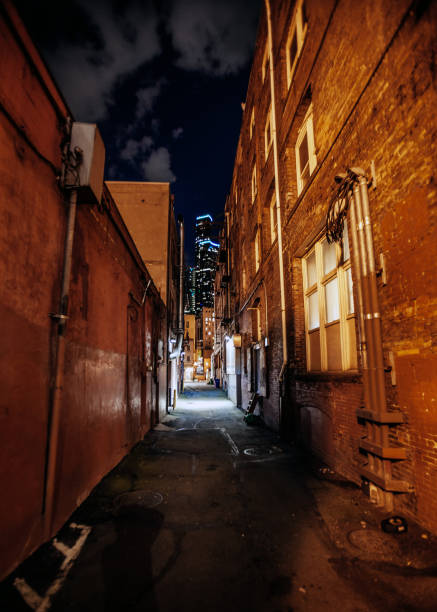 istock Dark alley  - Seattle 1369642370