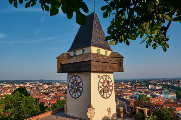 istock Clock tower on the Schlossberg near Graz 1369646696
