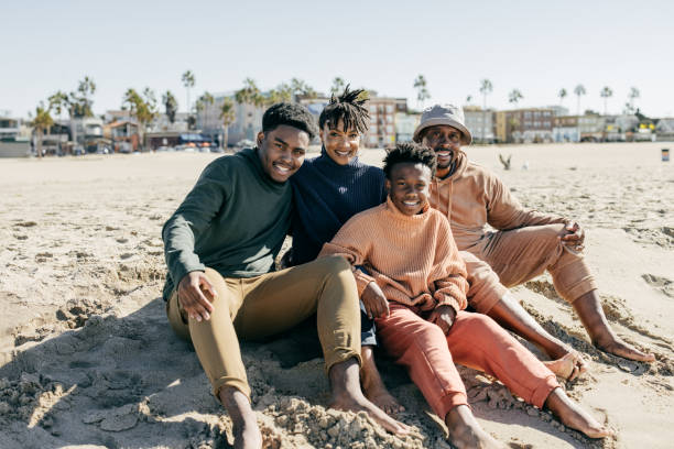 istock Family on the beach 1369652236