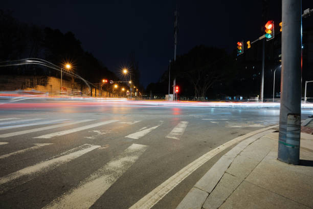Night city road