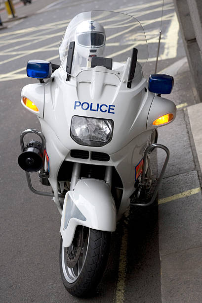istock Police Motorcycle, London 136968131