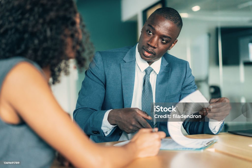 Business meeting Business people having discussion for new agreement, in the office Financial Advisor Stock Photo