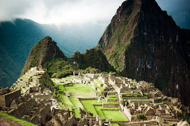Architectural detail of Machu Picchu, This is the Residential district of the city.