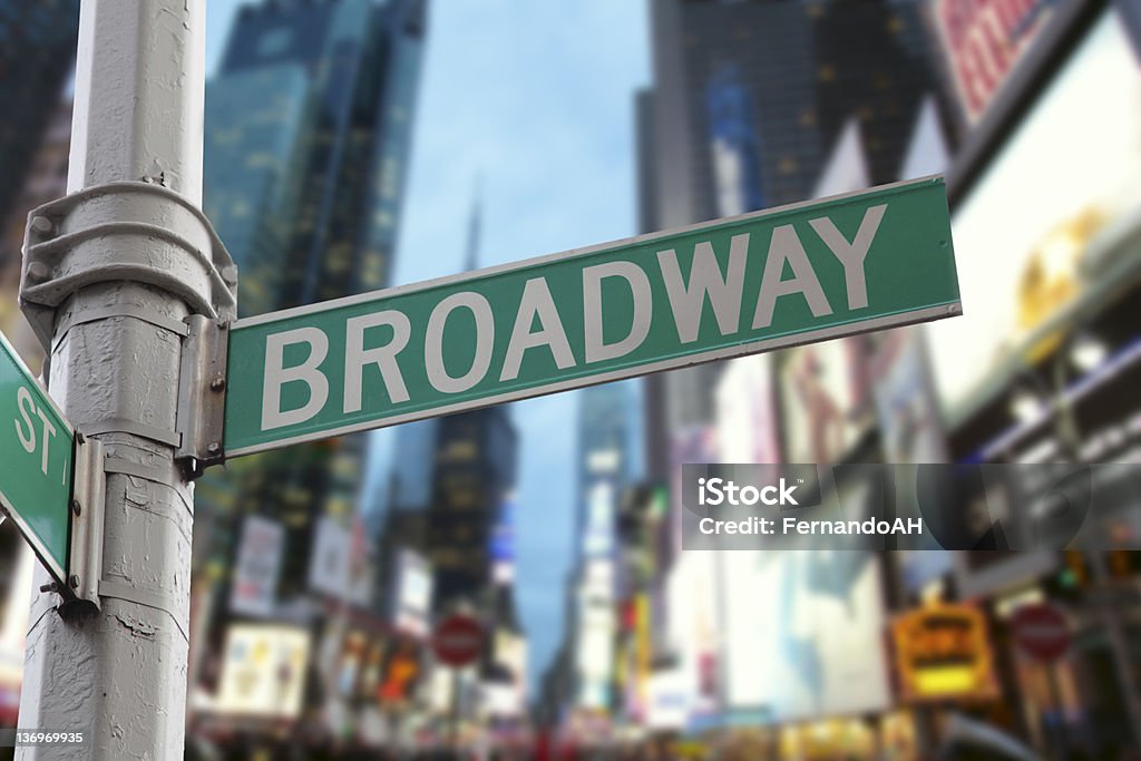 Da cidade de Nova York luzes da Broadway - Foto de stock de Broadway - Manhattan royalty-free