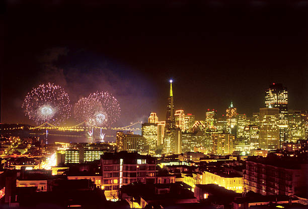 New Years Fireworks in San Francisco 2000