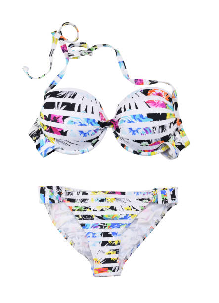 istock Bright colored bikini isolated on white background.Sexy swimsuit. 1369704160