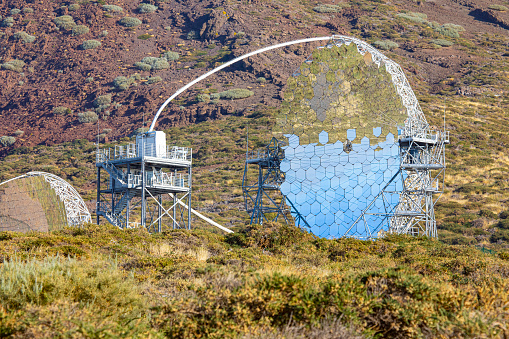 Telescope MAGIC I of the Roque de los Muchachos Observatory on La Palma, Canary Islands