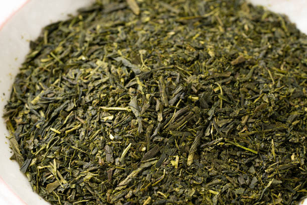 istock Dried Green Tea Leaves 1369710671