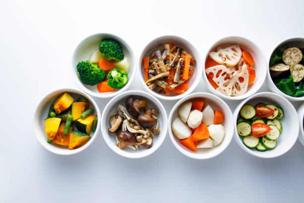 Assorted of Asian stir fried foods
