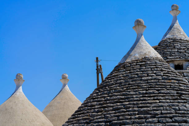 Alberobello, Bari province, Apulia, Italy: exterior of the famous trulli. Unesco World Heritage Site