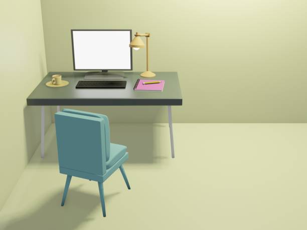 istock Desk Space for Working at Home. 1369721560