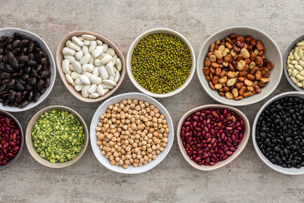 istock Different types of legumes in bowls 1369723781
